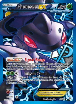 Carte Genesect EX de l'extension Explosion Plasma, numéro 97/101