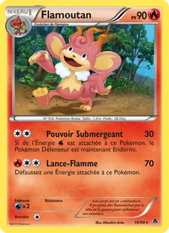 Carte Flamoutan de l'extension Pouvoirs Émergents, numéro 19/98