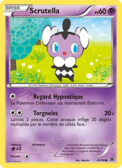 Carte Scrutella de l'extension Pouvoirs Émergents, numéro 43/98