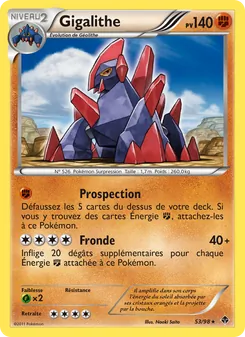 Carte Gigalithe de l'extension Pouvoirs Émergents, numéro 53/98