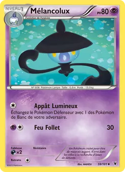 Carte Mélancolux de l'extension Nobles Victoires, numéro 59/101
