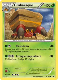 Carte Crabaraque de l'extension Nobles Victoires, numéro 7/101