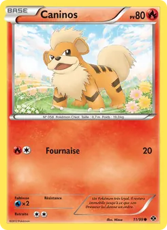 Carte Caninos de l'extension Destinées Futures, numéro 11/99