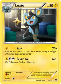 Carte Luxio de l'extension Destinées Futures, numéro 44/99