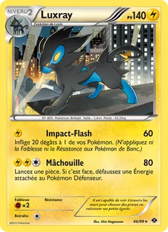 Carte Luxray de l'extension Destinées Futures, numéro 46/99