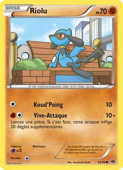 Carte Riolu de l'extension Destinées Futures, numéro 63/99