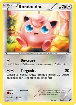 Carte Rondoudou de l'extension Destinées Futures, numéro 78/99