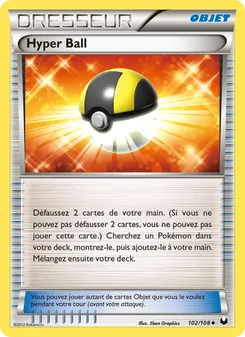 Carte Hyper Ball de l'extension Explorateurs Obscurs, numéro 102/108