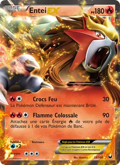 Carte Entei-EX de l'extension Explorateurs Obscurs, numéro 13/108