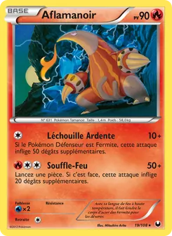 Carte Aflamanoir de l'extension Explorateurs Obscurs, numéro 19/108