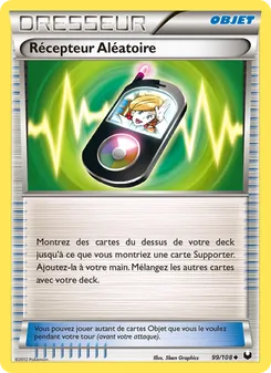 Carte Récepteur Aléatoire de l'extension Explorateurs Obscurs, numéro 99/108