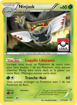 Carte Ninjask de l'extension Dragons Éxaltés, numéro 11/124