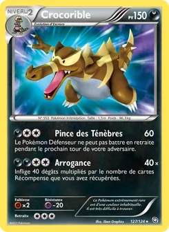 Carte Crocorible de l'extension Dragons Éxaltés, numéro 127/124