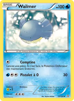 Carte Wailmer de l'extension Dragons Éxaltés, numéro 25/124