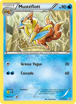 Carte Mustéflott de l'extension Dragons Éxaltés, numéro 33/124