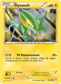 Carte Dynavolt de l'extension Dragons Éxaltés, numéro 42/124