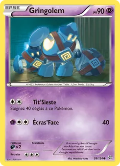 Carte Gringolem de l'extension Dragons Éxaltés, numéro 58/124