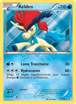 Carte Keldeo de l'extension Frontières Franchies, numéro 47/149