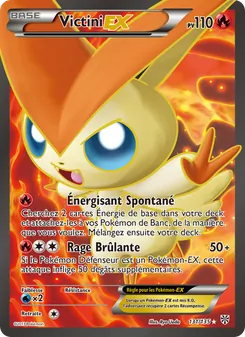 Carte Victini-EX de l'extension Tempète Plasma, numéro 131/135