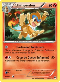 Carte Chimpenfeu de l'extension Tempète Plasma, numéro 16/135
