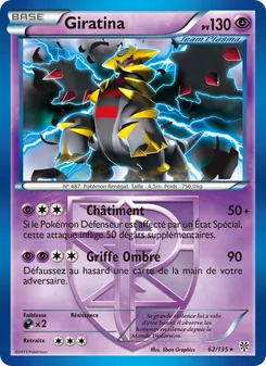 Carte Giratina de l'extension Tempète Plasma, numéro 62/135