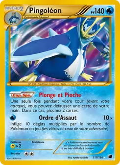 Carte Pingoléon de l'extension Glaciation Plasma, numéro 117/116