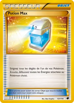 Carte Potion Max de l'extension Glaciation Plasma, numéro 121/116
