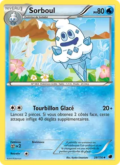 Carte Sorboul de l'extension Glaciation Plasma, numéro 28/116