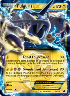 Carte Fulguris-EX de l'extension Glaciation Plasma, numéro 38/116