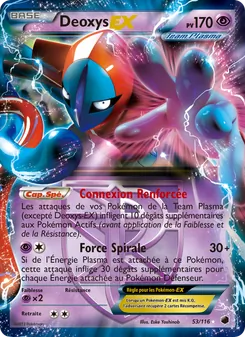 Carte Deoxys-EX de l'extension Glaciation Plasma, numéro 53/116