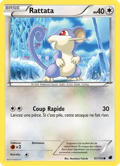 Carte Rattata de l'extension Glaciation Plasma, numéro 87/116