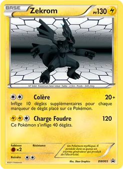 Kaart Zekrom uit BW Black Star Promos, nummer BW05/101