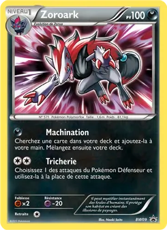 Carte Zoroark de l'extension Promo BW, numéro BW09/101