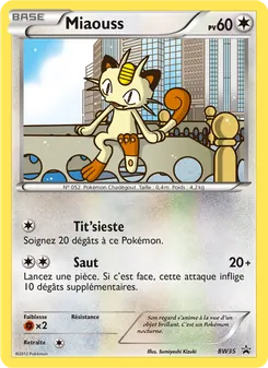 Carte Miaouss de l'extension Promo BW, numéro BW35/101