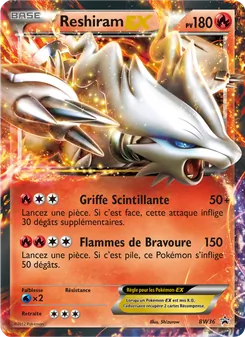 Carte Reshiram ex de l'extension Promo BW, numéro BW36/101