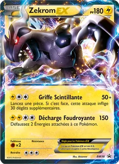 Carte Zekrom ex de l'extension Promo BW, numéro BW38/101