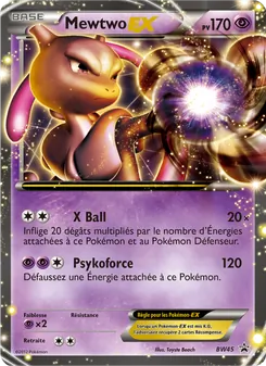 Carte Mewtwo ex de l'extension Promo BW, numéro BW45/101