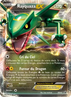 Carte Rayquaza ex de l'extension Promo BW, numéro BW47/101