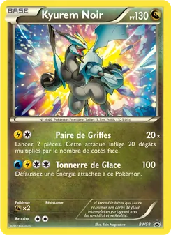 Carte Kyurem Noir de l'extension Promo BW, numéro BW58/101