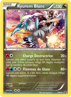 Carte Kyurem Blanc de l'extension Promo BW, numéro BW59/101