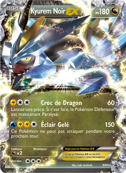 Carte Kyurem Noir ex de l'extension Promo BW, numéro BW62/101
