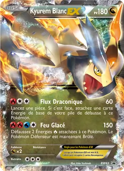 Carte Kyurem Blanc ex de l'extension Promo BW, numéro BW63/101