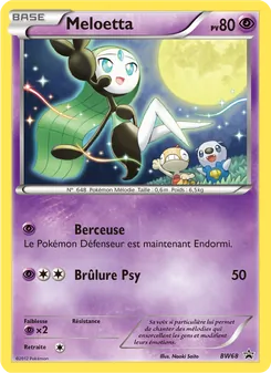 Carte Meloetta de l'extension Promo BW, numéro BW68/101