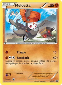 Carte Meloetta de l'extension Promo BW, numéro BW69/101