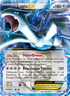 Carte Lugia ex de l'extension Promo BW, numéro BW83/101