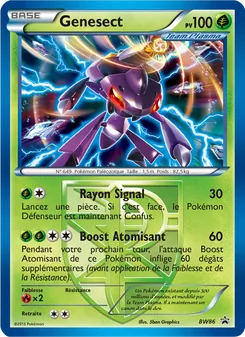 Carte Genesect de l'extension Promo BW, numéro BW86/101