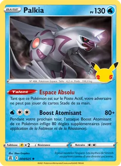Carte Palkia de l'extension Célébrations, numéro 4/25