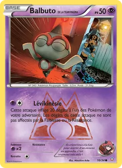 Carte Balbuto de la Team Magma de l'extension Double Danger, numéro 10/34