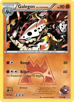 Carte Galegon de la Team Magma de l'extension Double Danger, numéro 13/34