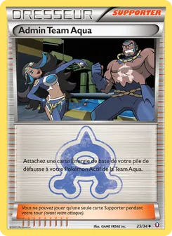Carte Admin Team Aqua de l'extension Double Danger, numéro 25/34